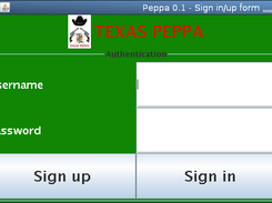 Sign up / Sign In window
