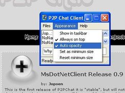 Apperance menu options