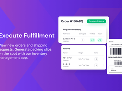 Proactively manage fulfillment with real-time insights and packing slip generation.
