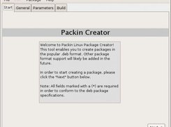 Packin Creator upon startup and running in Ubuntu Gutsy