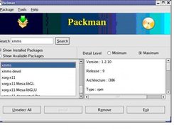 Search functionality. Also note the maximum detail level