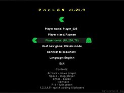 Main menu