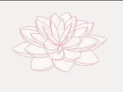 Rendered padme (lotus) flower
