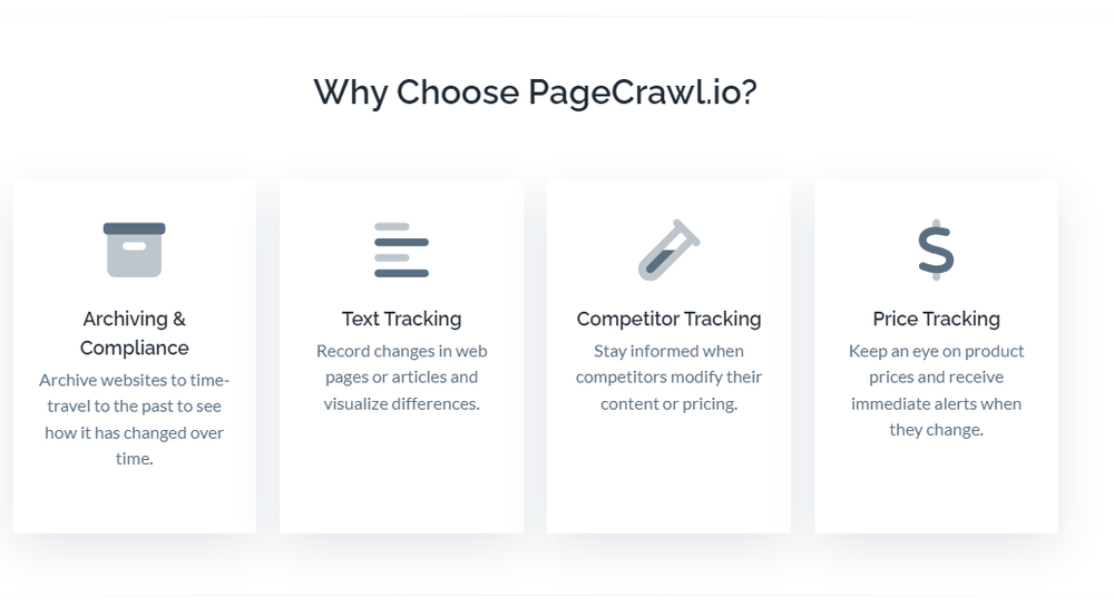 PageCrawl.io Screenshot 1