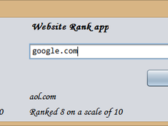 A snapshot of pagerankchecker at work