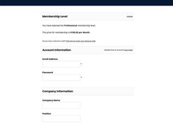 Optimized Membership Checkout page that blends seamlessly into your WordPress site. Fields captured at checkout can be modified with other Add Ons.