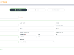 User friendly VTerm for Charging, Requesting and ACH Payments 