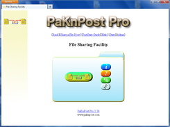 Welcome Page and Main Menu