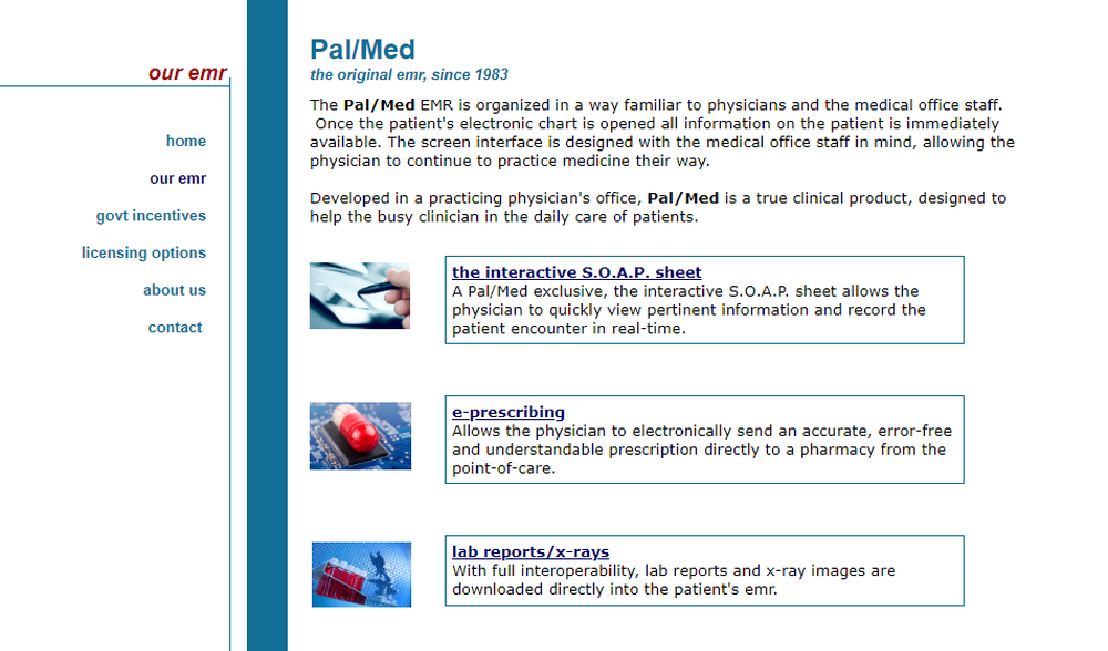 Pal/Med EMR Screenshot 1