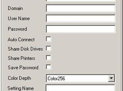 Remote Desktop Connections Edit Window