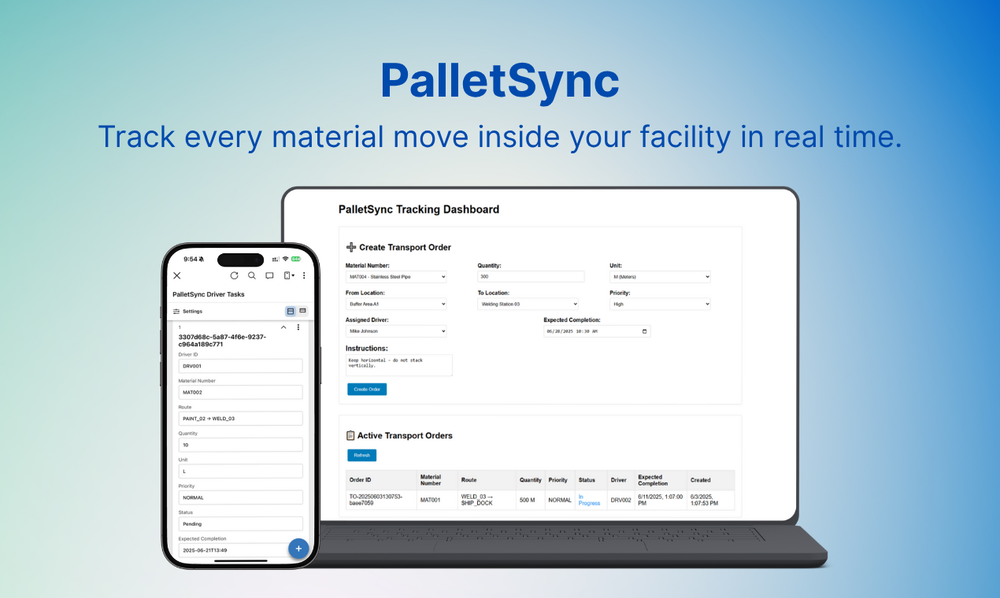 Track material movement in your warehouse
