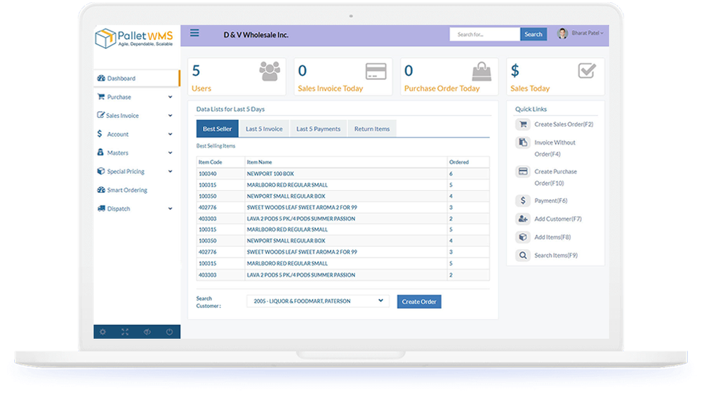 PalletWMS Screenshot 1