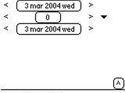 Show days intervals (Palm, with 2 dates)