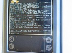 Palm Tungsten E running Linux 2.6.13, login screen