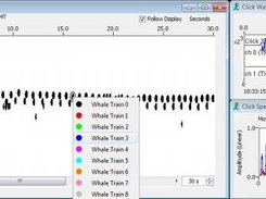 Marking up Sperm Whale clicks to localise on the map