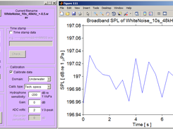 White noise test signal example