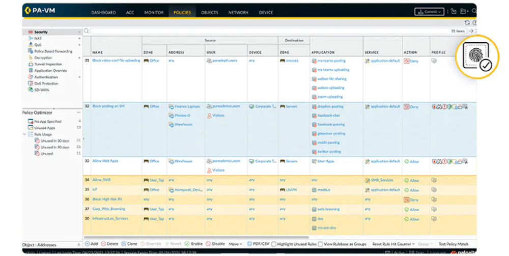 PAN-OS Screenshot 1
