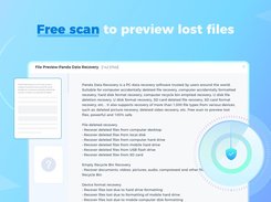 Free scan to preview lost files