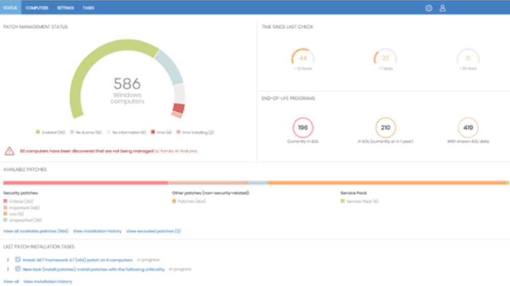 Panda Patch Management Screenshot 1