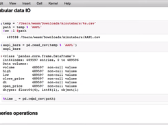 pandas screenshot