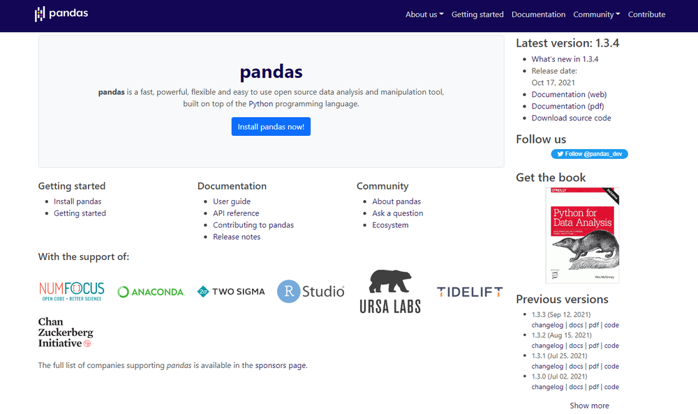 pandas Screenshot 1