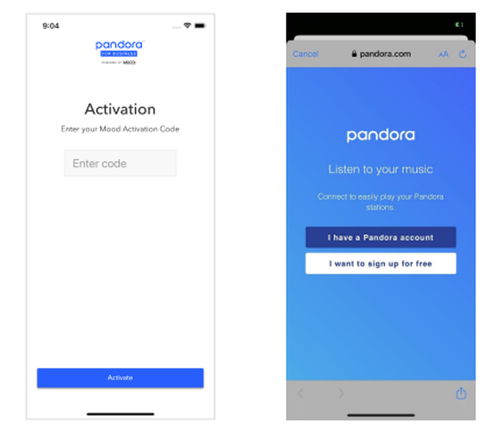 Pandora for Business Screenshot 1