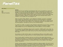 The main page of the project