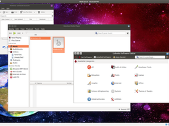NixNote2, Banshee, & Software Center (active window panel on right edge)