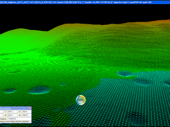 A17 DEM 3D model (camera is viewing to the North-West)