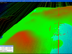 A17 DEM and LOLA LRO 3D model, view from the South to the North-West