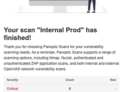 Scan Completed Email