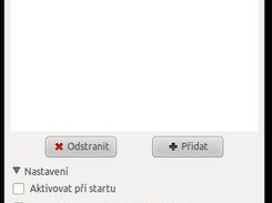 Hlavní konfigurační dialog