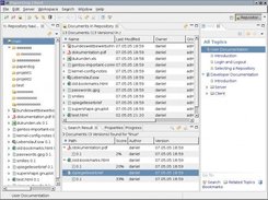 client with opened help-screen