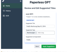 paperless-gpt Screenshot 1