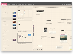 Loose Thought - Organise your mindmaps into notebooks