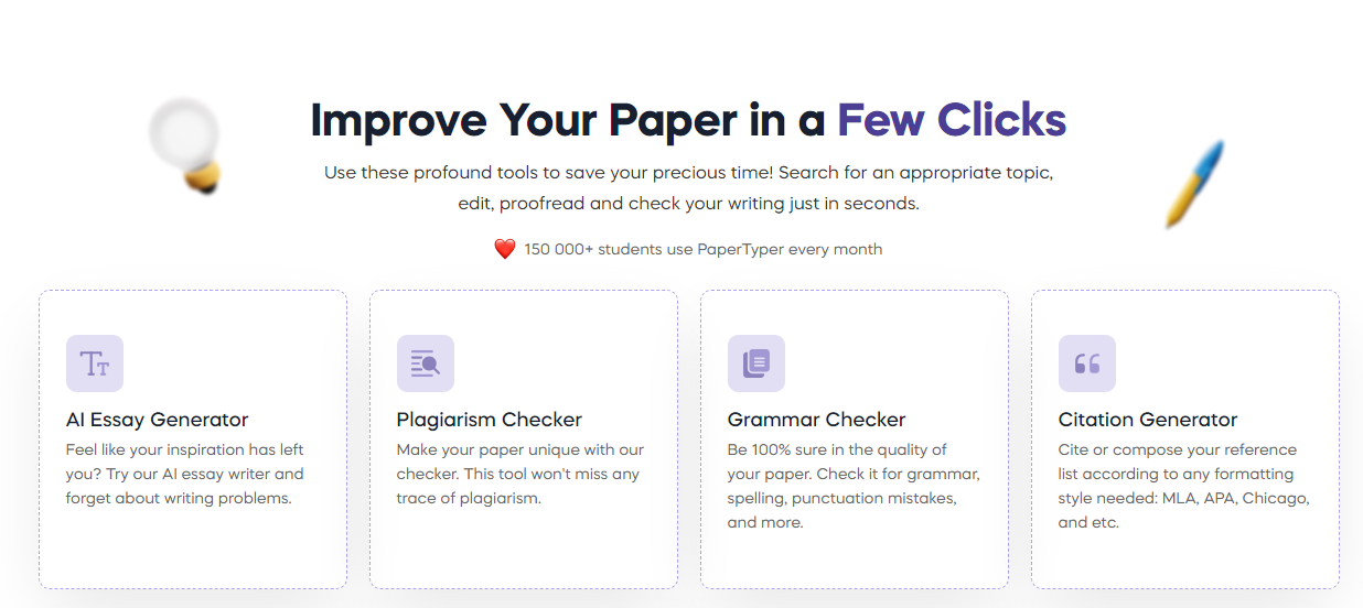 ai writing tools by papertyper.net
