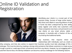 Paradigm Online ID Validation Screenshot 1