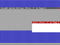 Screenshot of ParamOS GUI