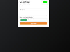 image upload page