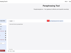 Paraphrasing Tool AI Screenshot 1