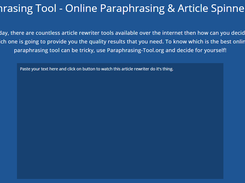 Paraphrasing Tool Screenshot 1