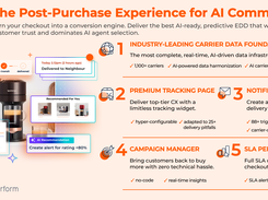 Seamless tracking, smarter upsells, and complete SLA control. AI-Powered Carrier Data Foundation, Premium Tracking Page, Notifications, Campaign Manager, and Full SLA Control - all on a single platform.