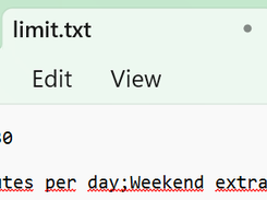 Time Limit per day; Weekend Bonus