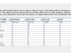 CSV import