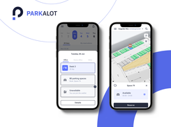 Book your space within seconds - from a list or an interactive map