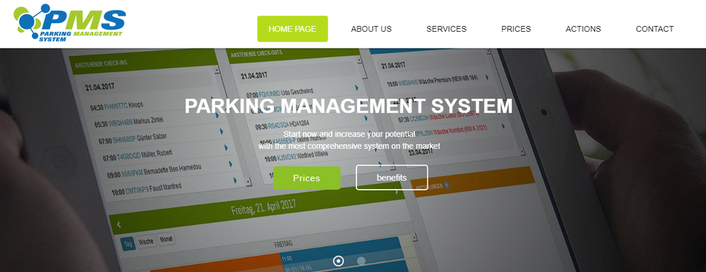 Parking Management System Screenshot 1