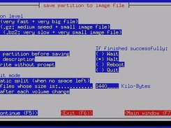 Partimage: options