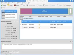 KDE Partition Manager 1.0.1: Main Window