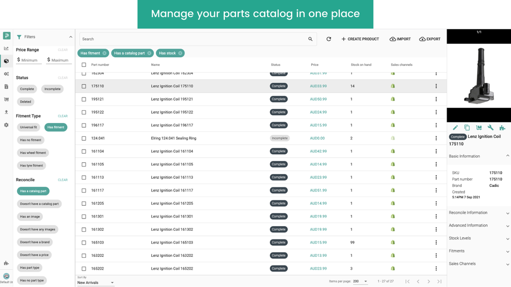 PartsPal_Manage your parts catalog in one place