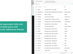 PartsPal_See all equivalent OEM and aftermarket parts with  our Cross-Reference feature